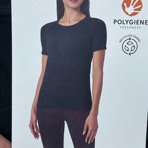 Mondetta Fitted Active Seamless T-Shirt With Polygiene Technology M Black d0322